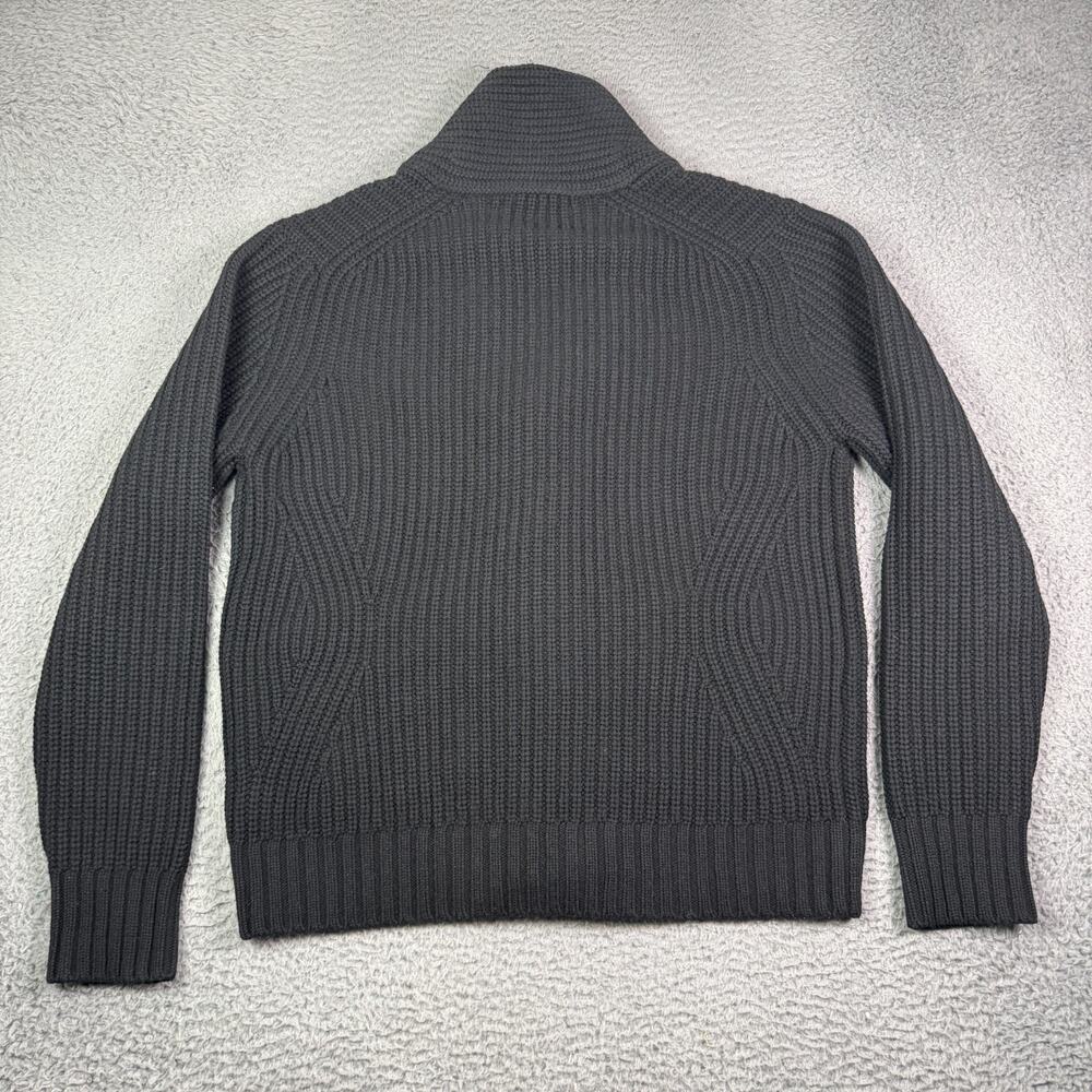 Buck Mason Herdsman Shawl Collar Cardigan Mens Large Black Wool Cashmere Sweater - Picture 6 of 9
